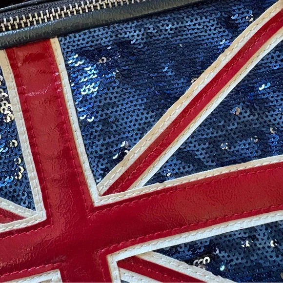 Pilot | Union Jack Sequin Clutch Bag - Picture 11 of 12